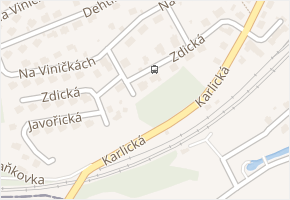 Zdická v obci Praha - mapa ulice