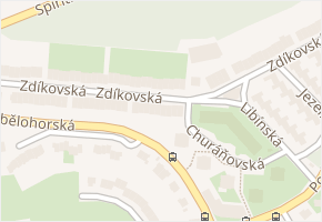 Zdíkovská v obci Praha - mapa ulice