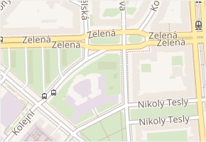 Zelená v obci Praha - mapa ulice
