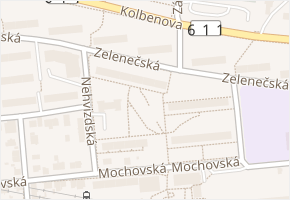 Zelenečská v obci Praha - mapa ulice