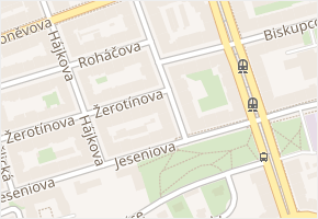 Zelenky-Hajského v obci Praha - mapa ulice