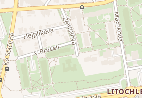 Ženíškova v obci Praha - mapa ulice