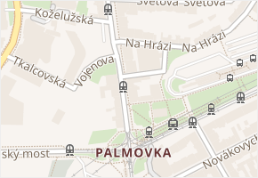 Zenklova v obci Praha - mapa ulice