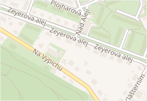 Zeyerova alej v obci Praha - mapa ulice