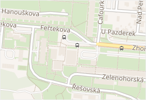 Zhořelecká v obci Praha - mapa ulice