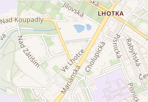 Židlického v obci Praha - mapa ulice