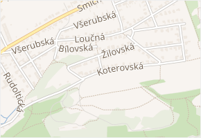 Žilovská v obci Praha - mapa ulice