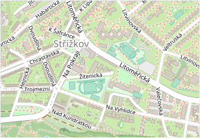 Žitenická v obci Praha - mapa ulice