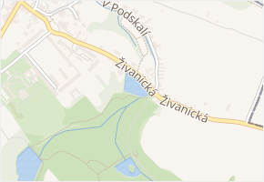 Živanická v obci Praha - mapa ulice