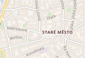 Zlatá v obci Praha - mapa ulice