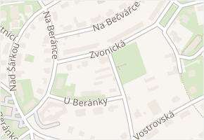 Zvonická v obci Praha - mapa ulice