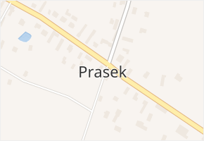 Prasek v obci Prasek - mapa části obce