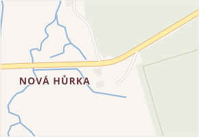 Nová Hůrka v obci Prášily - mapa části obce