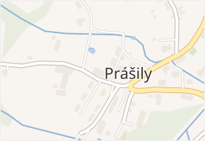 Prášily v obci Prášily - mapa části obce