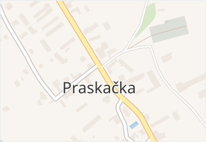 Praskačka v obci Praskačka - mapa části obce