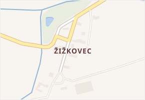 Žižkovec v obci Praskačka - mapa části obce