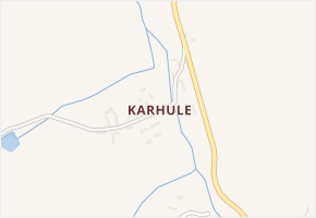 Karhule v obci Pravonín - mapa části obce