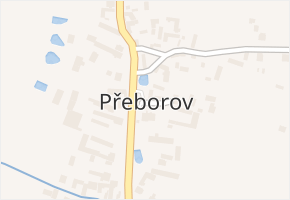 Přeborov v obci Přeborov - mapa části obce