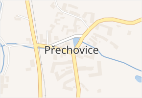 Přechovice v obci Přechovice - mapa části obce