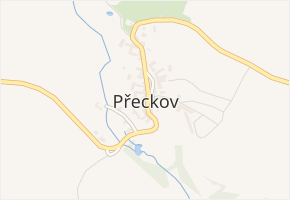 Přeckov v obci Přeckov - mapa části obce