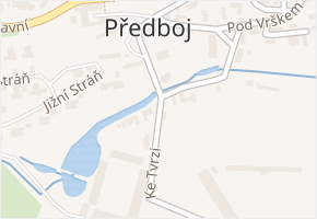 Ke Tvrzi v obci Předboj - mapa ulice