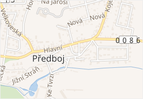Na Vršku v obci Předboj - mapa ulice