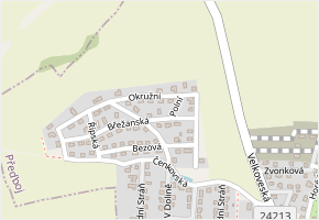 Okružní v obci Předboj - mapa ulice