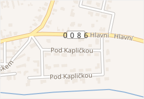 Pod Kapličkou v obci Předboj - mapa ulice