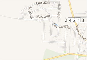 Západní Stráň v obci Předboj - mapa ulice