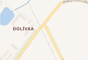Dolívka v obci Předhradí - mapa části obce