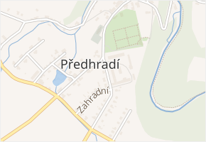 Dukelská v obci Předhradí - mapa ulice