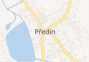 Předín v obci Předín - mapa části obce