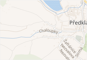 Chaloupky v obci Předklášteří - mapa ulice