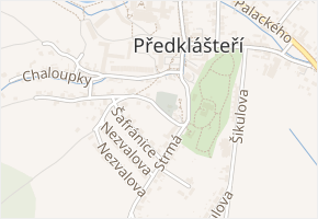 Na Stráňově v obci Předklášteří - mapa ulice