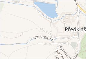 Za klášterem v obci Předklášteří - mapa ulice