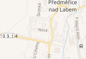 Nová v obci Předměřice nad Labem - mapa ulice