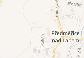 Školská v obci Předměřice nad Labem - mapa ulice