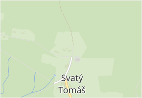 Svatý Tomáš v obci Přední Výtoň - mapa ulice