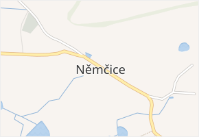 Němčice v obci Předslav - mapa části obce