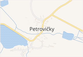 Petrovičky v obci Předslav - mapa části obce