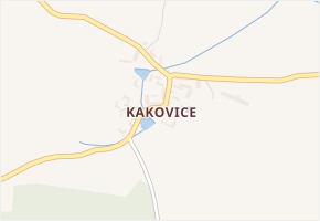Kakovice v obci Předslavice - mapa části obce