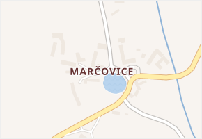 Marčovice v obci Předslavice - mapa části obce