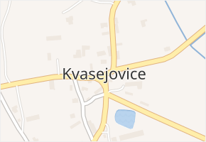 Kvasejovice v obci Přehořov - mapa části obce