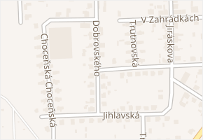 Dobrovského v obci Přelouč - mapa ulice