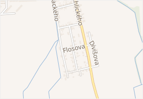 Flosova v obci Přelouč - mapa ulice