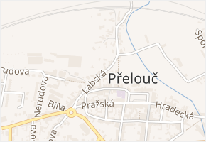Labská v obci Přelouč - mapa ulice