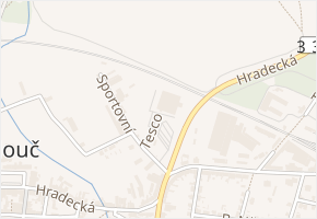 Sportovní v obci Přelouč - mapa ulice
