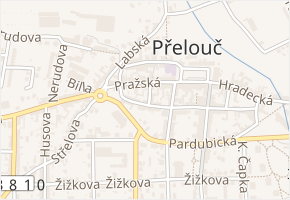 Štítného v obci Přelouč - mapa ulice