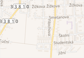 Sukova v obci Přelouč - mapa ulice