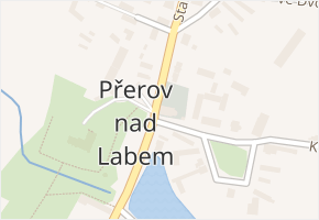 Přerov nad Labem v obci Přerov nad Labem - mapa části obce